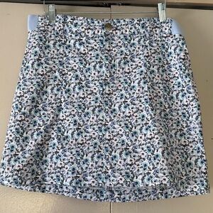 Floral Patterned Lee Skort Size 12 Regular Fit Medium Rise